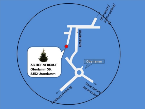 Anfahrtsplan AB-HOF-VERKAUF Detail