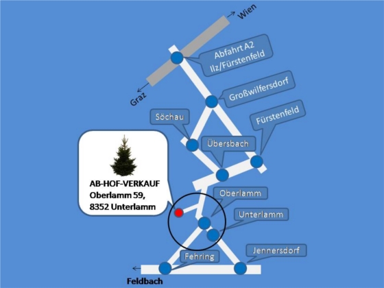 Anfahrtsplan AB-HOF-VERKAUF
